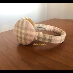 Burberry Cashmere & Shearling Earmuffs